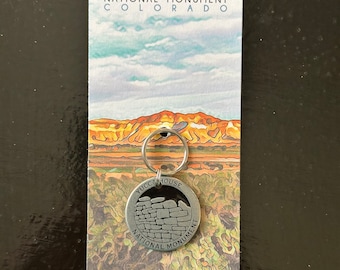 Yucca House National Monument Token Coin Keychain Zipper Pull 1pc Cliff Palace Hiking camping Ruins New Mexico Native Americans Yucca