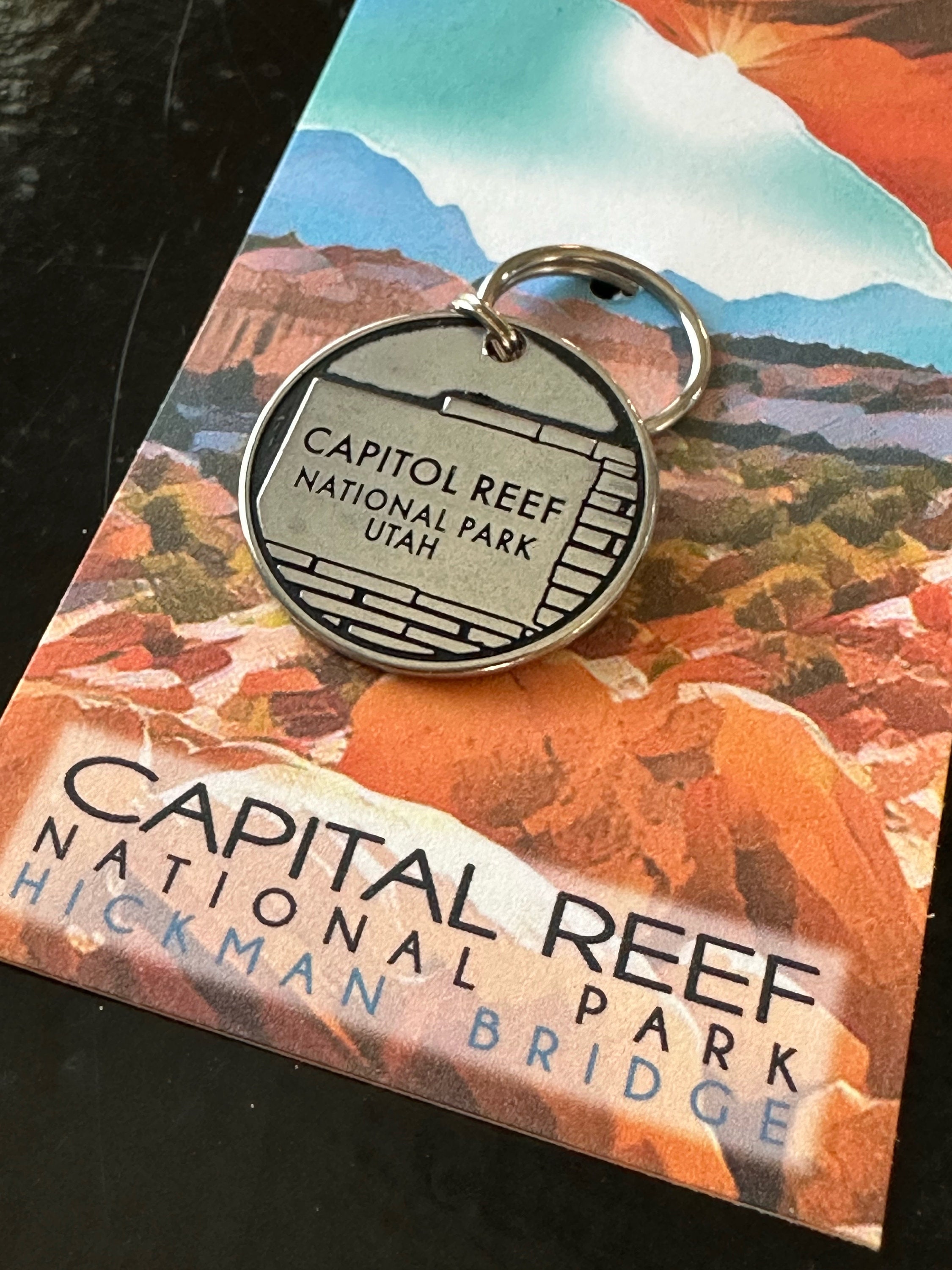 Capital Reef National Park Token Coin Keychain Zipper Pull 1pc