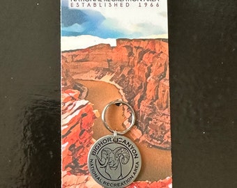 Bighorn Canyon National Recreation Area Token Coin Keychain Zipper 1pc Deer Desert Wyoming Yellowstone Forest Petroglyphs Adobe Ruins 1966