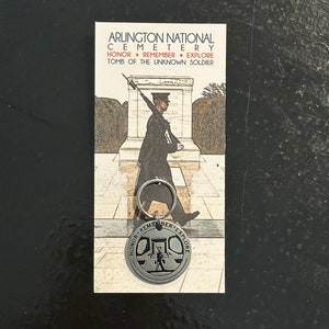 Arlington National Cemetery Token Coin Keychain Zipper Pull 1pc John F Kennedy Unknown Soldier Robert E Lee House