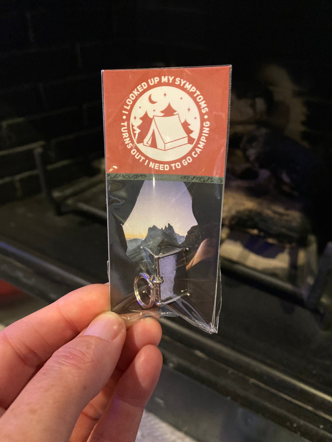 Camp TENT Charm Keychain Zipper Pull 1pc Need to Go Camping 3D Fun