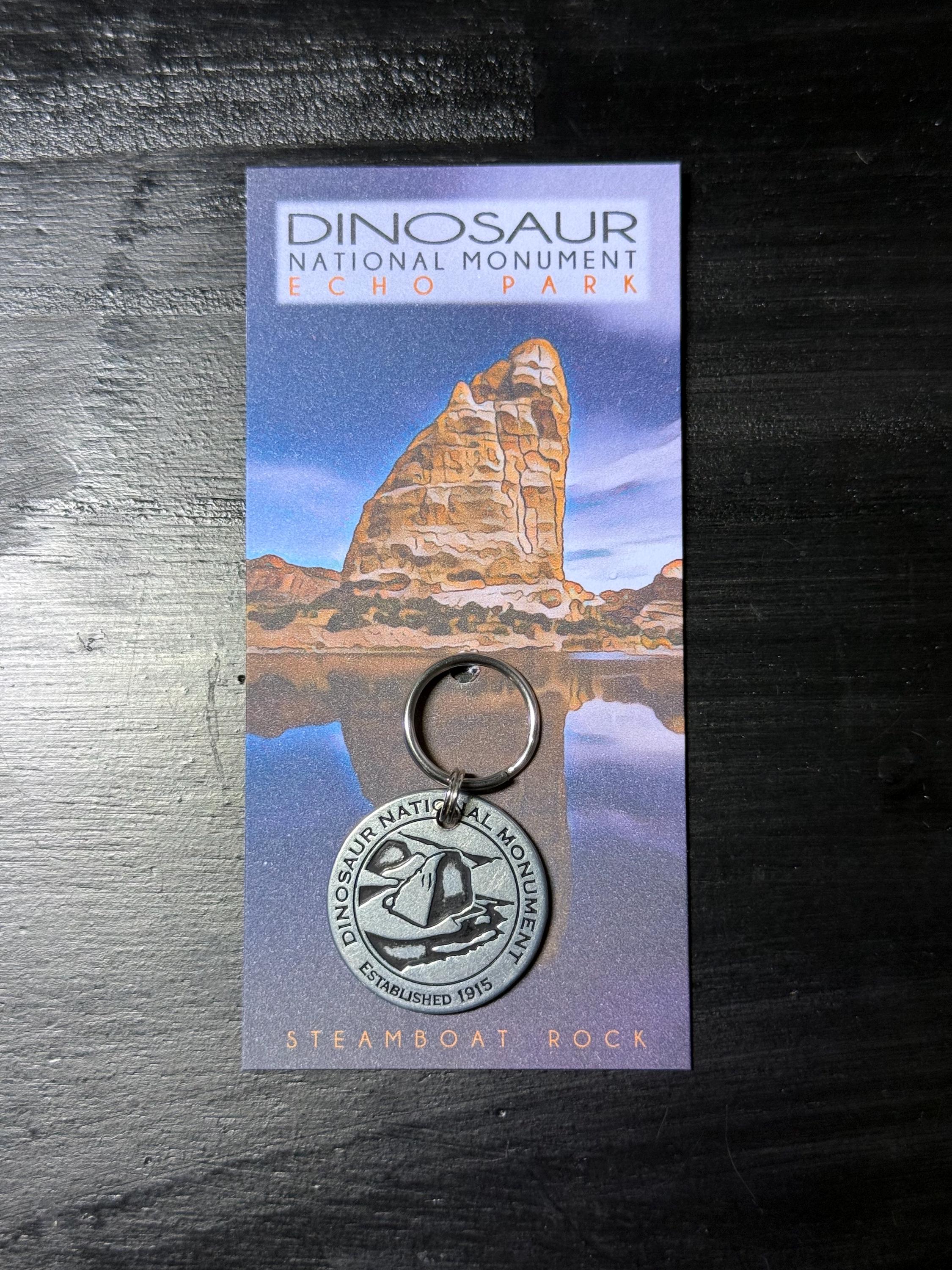 Dinosaur National Monument Token Coin Keychain Zipper Pull 1pc