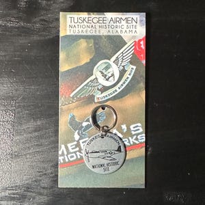 Tuskegee Airmen National Historic Site Token Coin Keychain Zipper Pull 1p Alabama Educate Whole Person Booker T Washington Trail