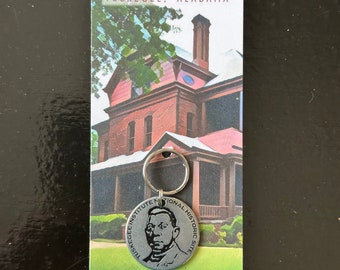 Tuskegee Institute National Historic Site Token Coin Keychain Zipper Pull 1p Alabama House Educate Whole Person Booker T Washington Trail