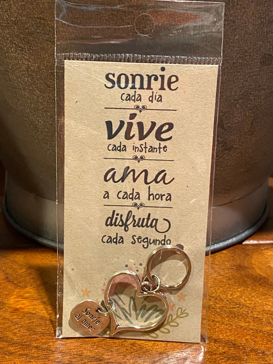 Sonie Al Amor and Heart Charms Keychain Zipper Pull 1pc Spanish Live ...