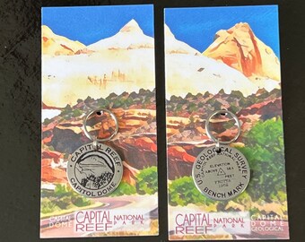 Capital Reef National Park Token Coin Keychain Zipper Pull 1pc