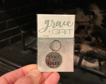 Grace + Grit Charm 22 mm Porte-clés Fermeture Éclair 1pc Grace and Grit Love Gift