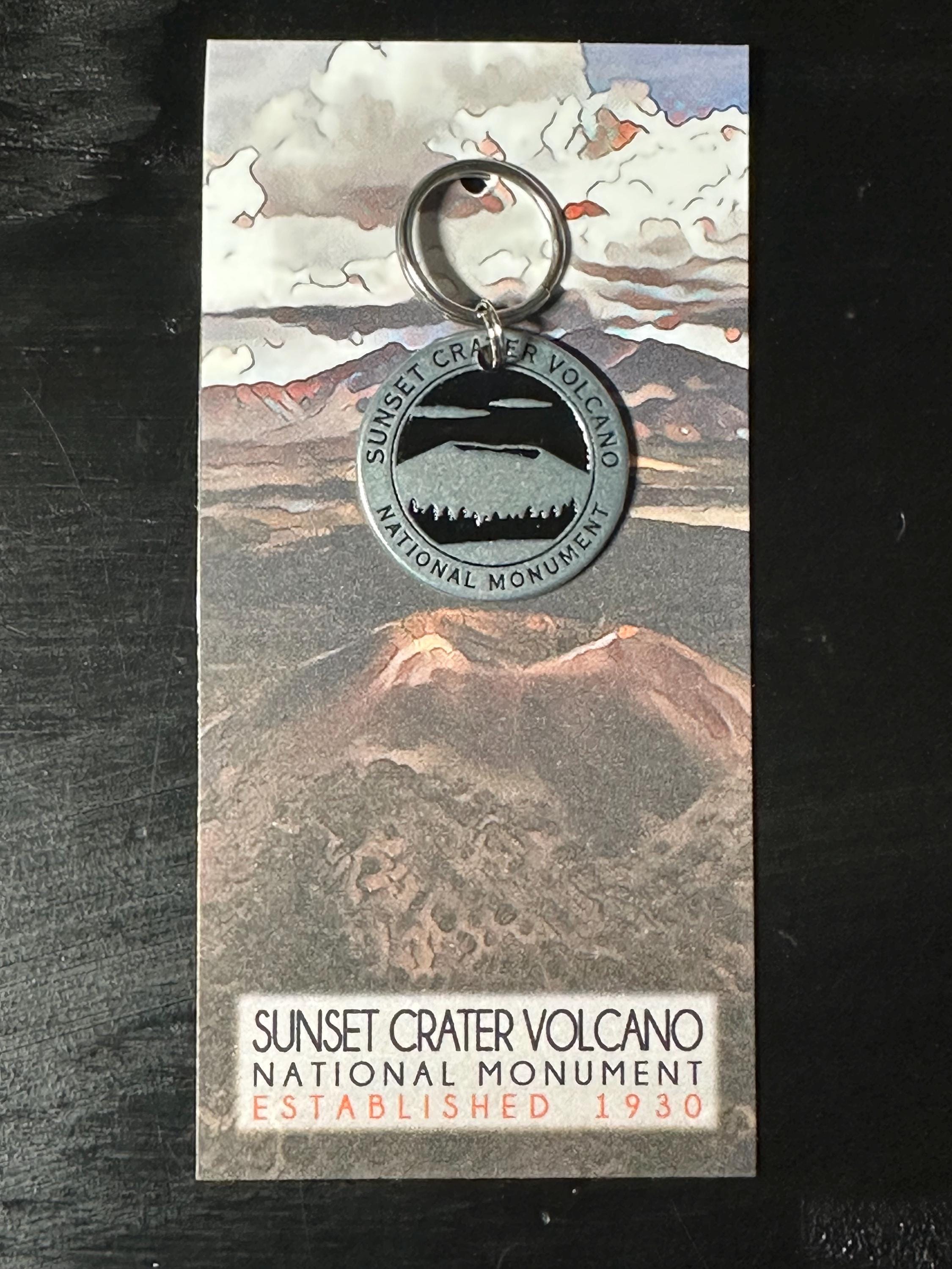 洋楽 TE: What You Represent? Sunset Crater Volcano National Monument Token Coin Keychain Zipper