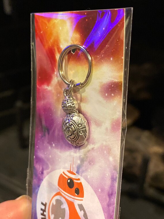 レア！カリフォルニア　Disney Star Wars BB-8 キーホルダー Star Wars BB-8 BB8 Charm Keychain Zipper Pull 1pc 21x12mm the