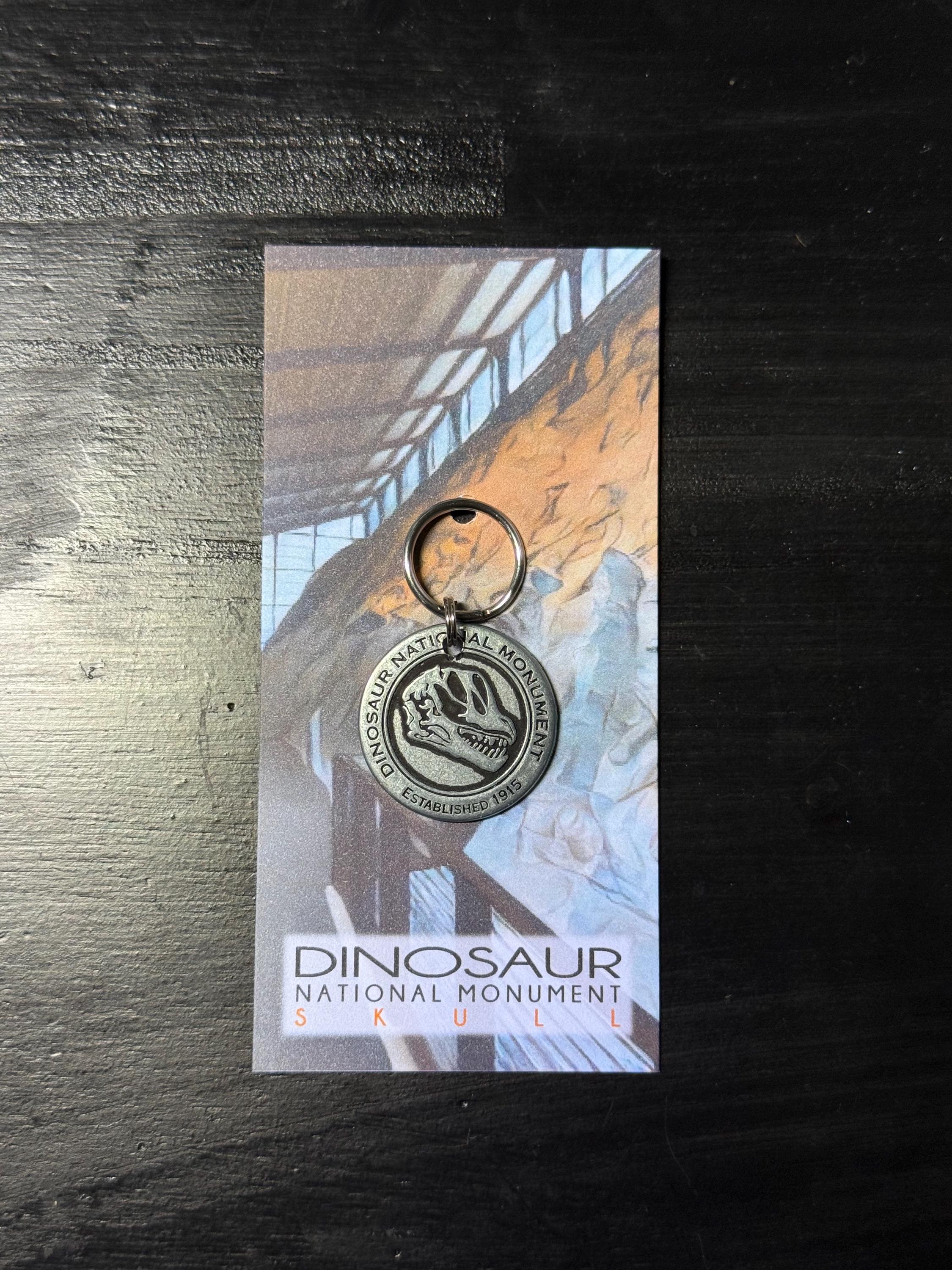 Dinosaur National Monument Token Coin Keychain Zipper Pull 1pc