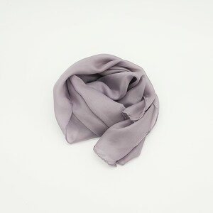 150 x 45 cm Naturally Handdyed Pure Silk Scarf - Logwood Campeche Wood