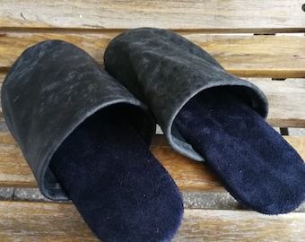 Slippers - Slippers - Office shoes for adults made of suede
