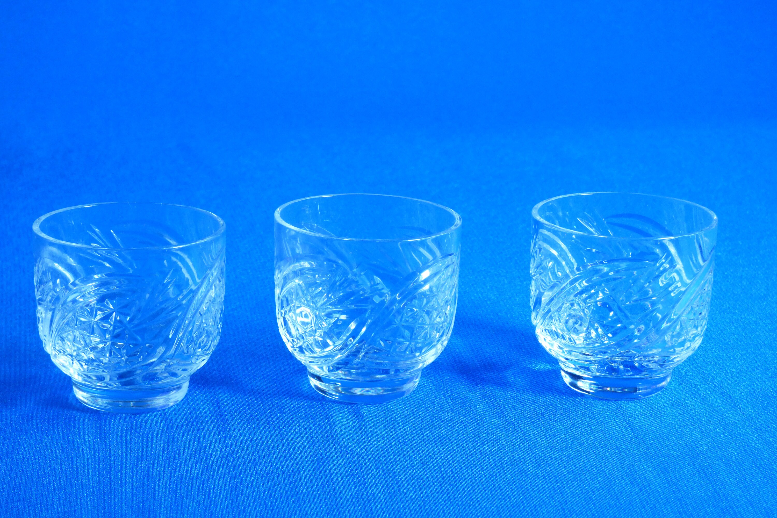6 crystal shot glasses Vintage set of 6 shot vodka glasses Etsy