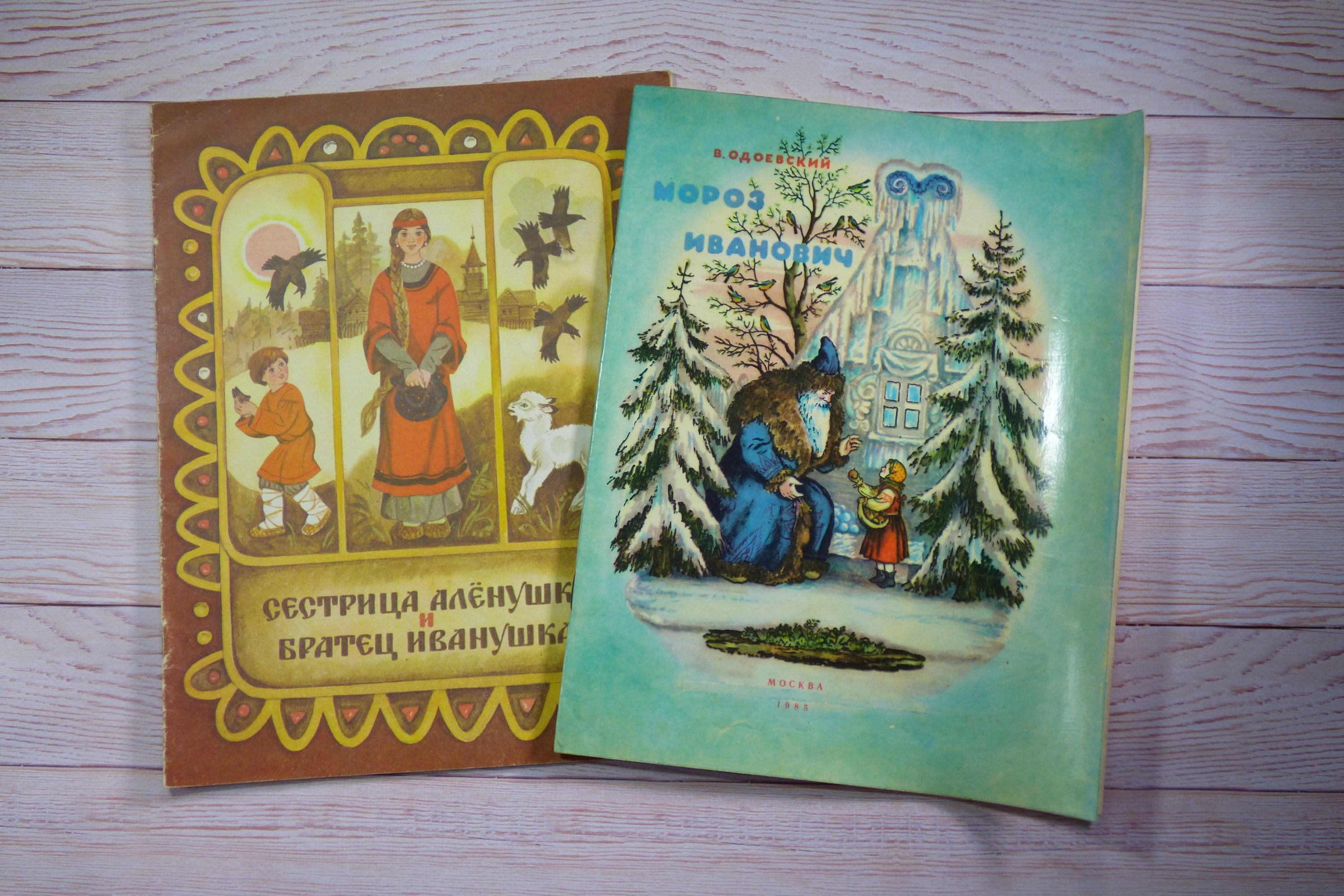 Vintage kids books on Russian. 2 soviet children books. Fairy Etsy