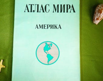 Vintage Atlas of America: Cartografie USSR 1979, Verenigde Staten en Zuid-Amerika