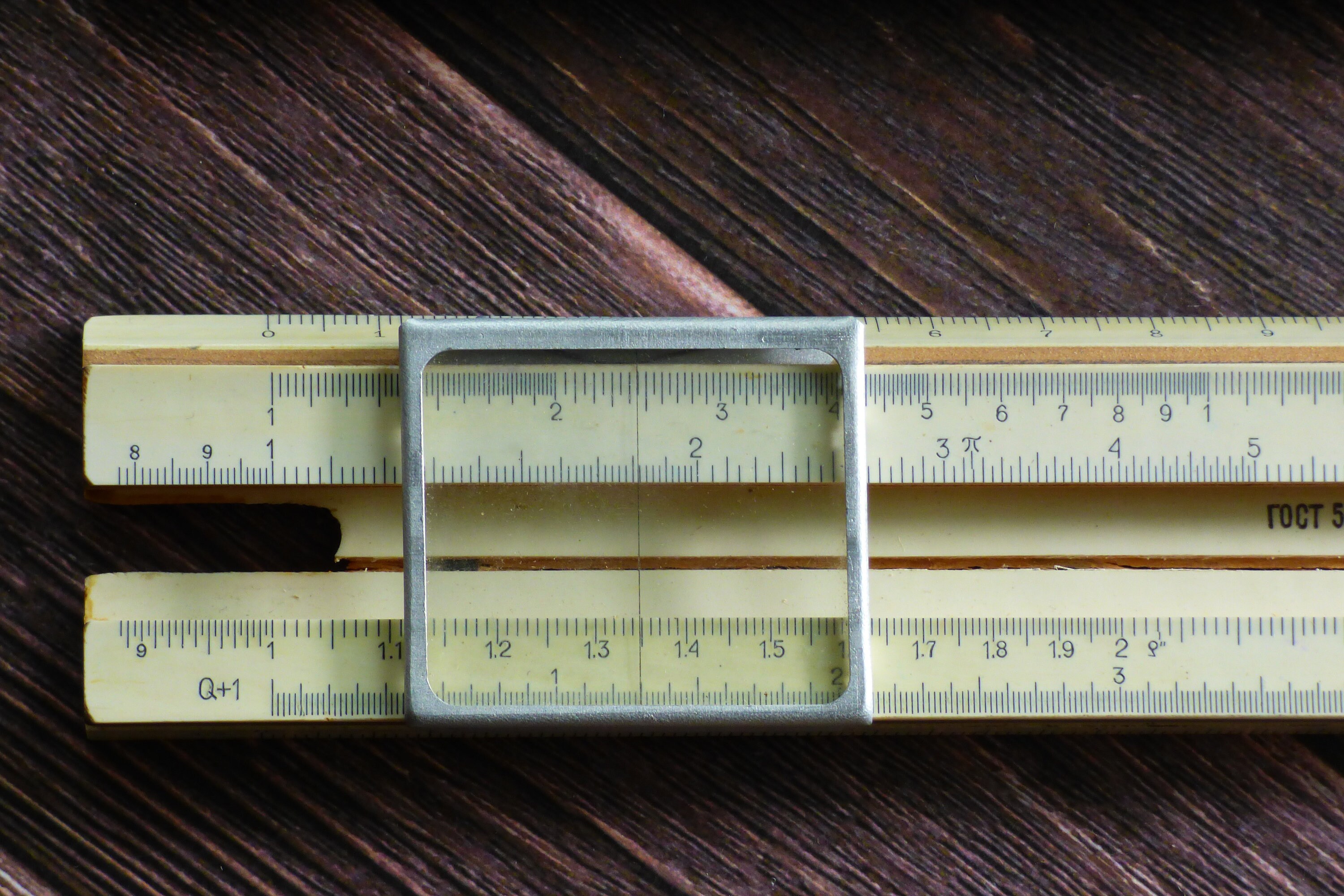 60ss vintage slide ruler with case Soviet logarithmic scale Etsy