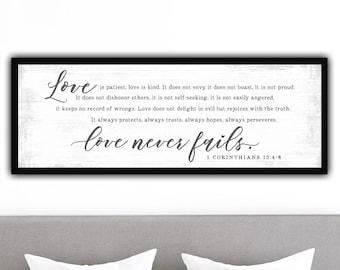 Love Is Patient Love Is Kind Wall Art | 1 Corinthians 13