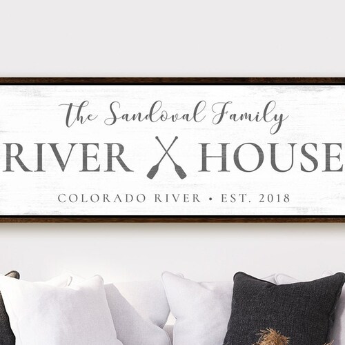 River Signs Personalized to the River House Sign Etsy