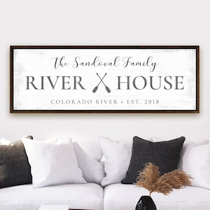 Custom River Signs | Welcome To The River House Sign | River House Signs | Personalized River House Sign | River Signs