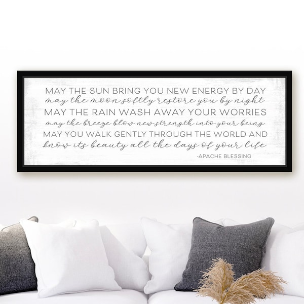 Apache Blessing Wall Art | Apache Wedding Blessing | Apache Wedding Prayer | Apache Prayer