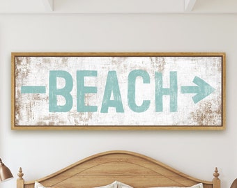 Beach Sign with Arrow | Beach Arrow Sign | Beach Arrow