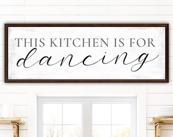 JennyGems Funny Kitchen Signs, This Kitchen is for Dancing, 6x13