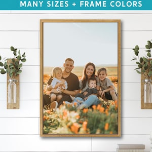 Custom Canvas Photo Image to Wall Art | Your Original Photo On Canvas Print | Personalized Gifts With Wedding Picture, Family, Friends, Pets