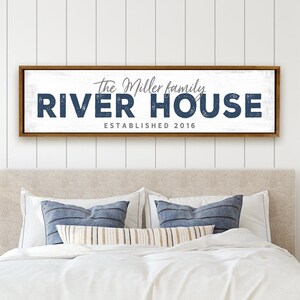 Custom River Sign | Welcome To The River House | Personalized River House Signs | River Signs