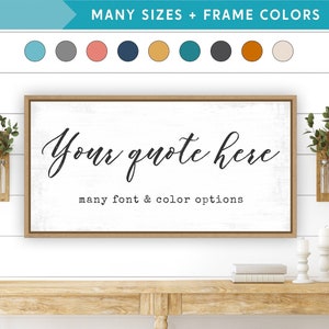 Custom Canvas Quote Sign | Personalized Wall Art