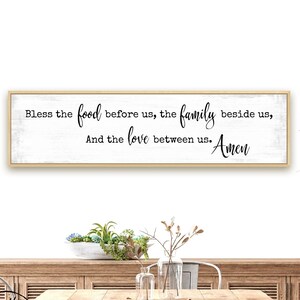 Bless the Food Before Us Sign Bless the Food Before Us the - Etsy
