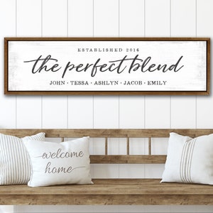 The Perfect Blend Family Sign | Personalized Blended Family Signs | Perfect Blend Sign | Perfectly Blended Family