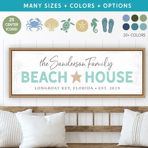 Personalized Beach House Signs