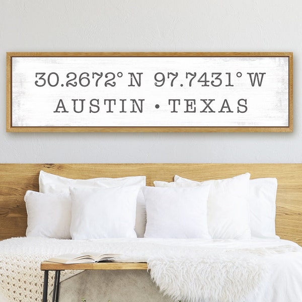 Latitude Longitude Sign | GPS Coordinates Sign | Coordinates Sign