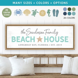 Personalized Beach House Sign | Beach House Decor | Beach House Gift | Custom Beach House Sign | Beach House
