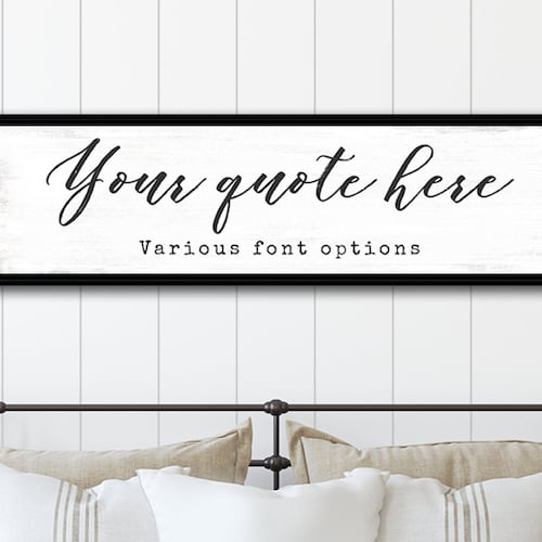Create Custom Quote Sign Personalized Master Bedroom Above | Etsy