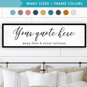 Custom Quote on Canvas Saying Sign Customizable Bedroom Wall Art Decor with Your Own Words and Wording on Canvas Personalized