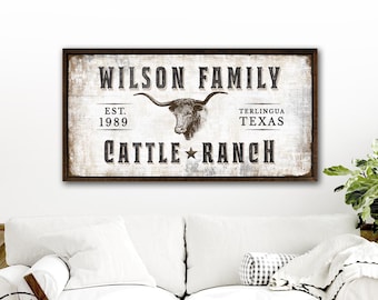 Customized Cattle Company Sign, Personalized Cattle Ranch Signs