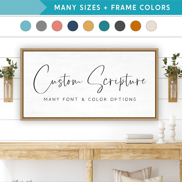 Custom Bible Verse Wall Art Framed
