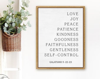 Fruit Of The Spirit Wall Art | Galatians 5 22 23 | Fruit Of The Spirit Sign | Fruit Of The Spirit