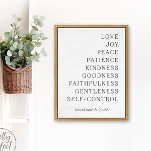 Fruit Of The Spirit Wall Art | Galatians 5 22 23 | Fruit Of The Spirit Sign | Fruit Of The Spirit