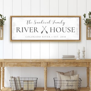 River Signs Personalized | Welcome To The River House Sign | Custom River Signs | Personalized River House Sign | River Signs