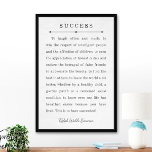 Success Ralph Waldo Emerson