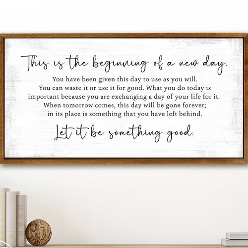 This is the Beginning of A New Day Custom Wood Signs Etsy
