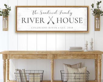 River Signs Personalized | Welcome To The River House Sign | Custom River Signs | Personalized River House Sign | River Signs