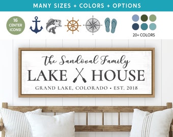 Custom Lake House Sign | Lake House Decor | Lake House Sign Personalized | Lake Life Sign | Family Lake House Signs | Lake House Sign