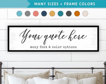 Create Custom Quote Sign, Personalized Master Bedroom Above The Bed His and Hers Vows, & Song Lyrics On Wall Art by Pretty Perfect Studio