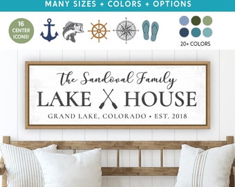 Custom Lake House Sign | Lake House Decor | Lake House Sign Personalized | Lake Life Sign | Family Lake House Signs | Lake House Sign