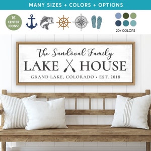 Custom Lake House Sign | Lake House Decor | Lake House Sign Personalized | Lake Life Sign | Family Lake House Signs | Lake House Sign