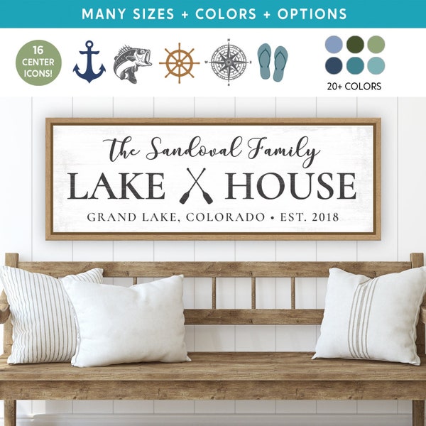 Custom Lake House Sign Etsy