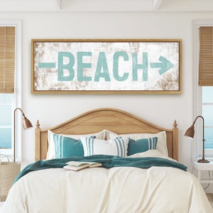 Beach Arrow Sign | Beach House Signs | Beach Sign With Arrow | Beach Arrow